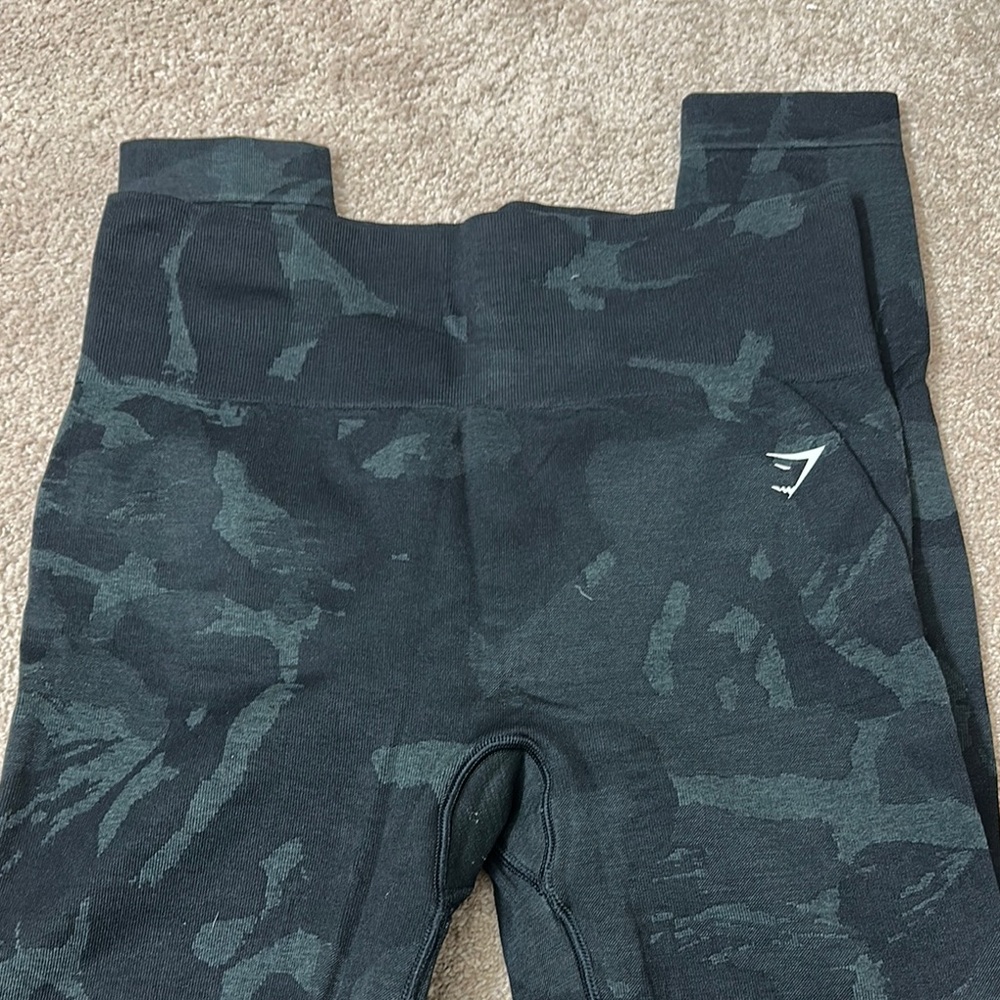 Gymshark Camouflage Leggings - Black